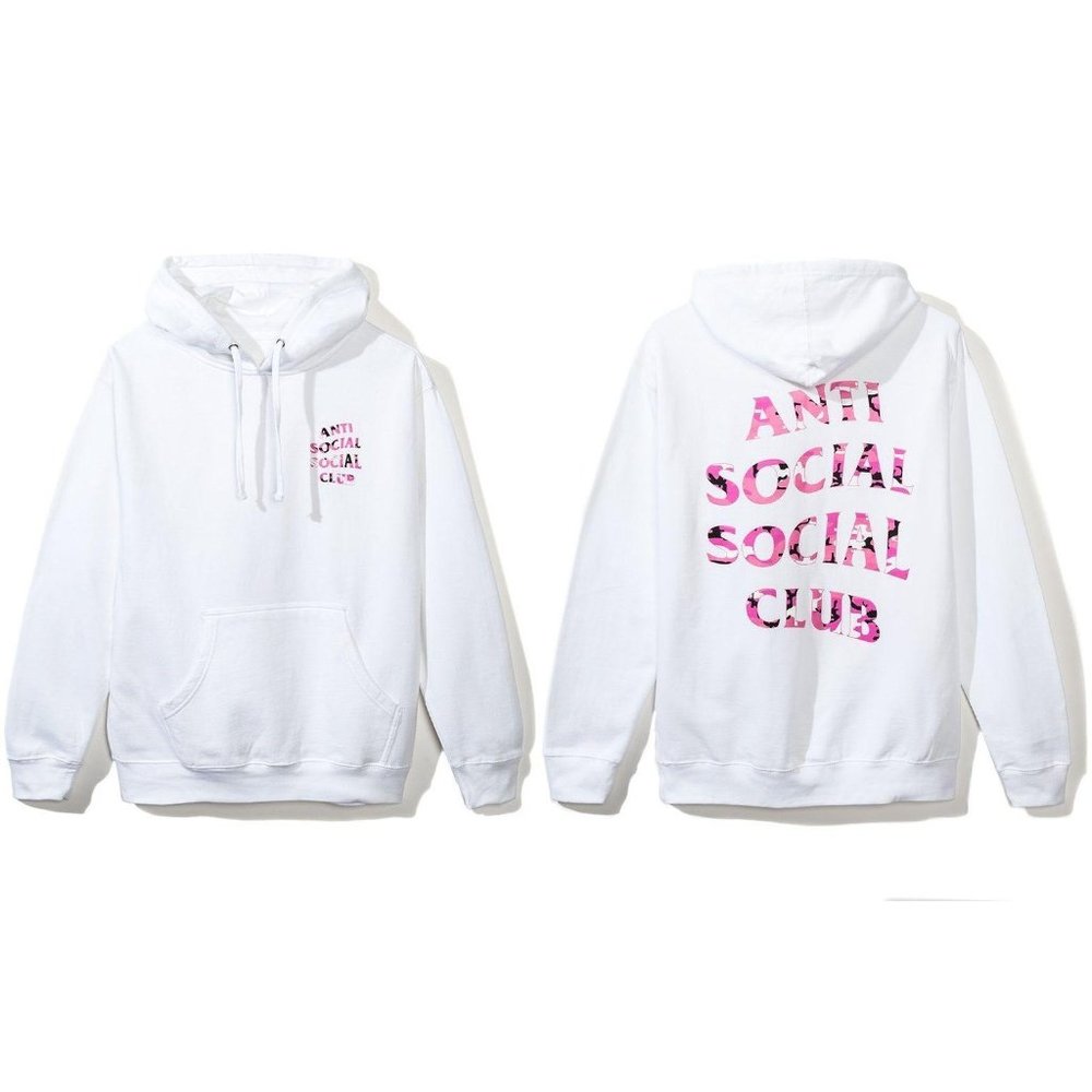Anti Social Social Club Beverly Pink Camo Hoodie M